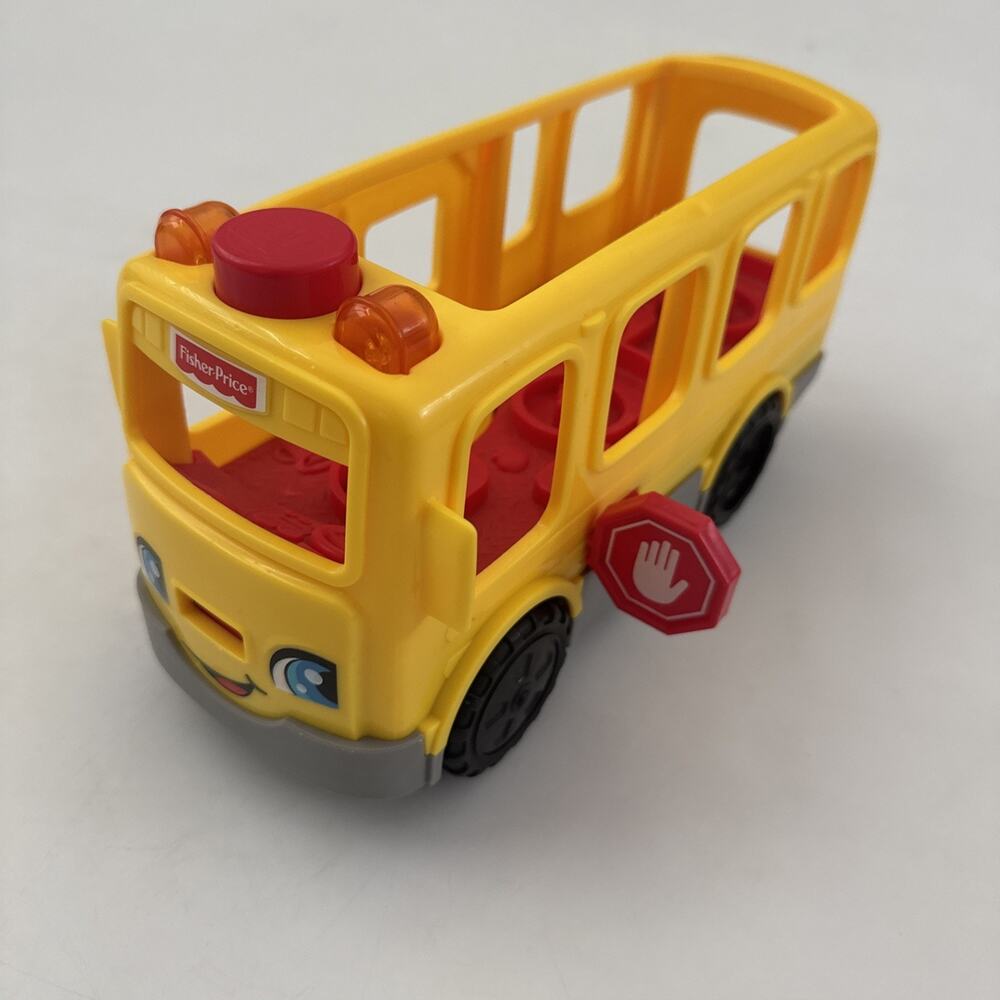Fisher-Price Little People Lights & Sounds School Bus ONLY Tested and Works